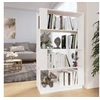 Image de Bibliothèque Séparateur de pièce Blanc 80x25x132 cm Pin massif