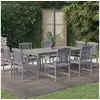 Image de Ensemble de Salle à Manger de Jardin 9 pcs, Mobiliers de Patio avec Table et Chaise, Ensemble de Salon en 3098683