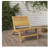 Image de Chaise H. 65 cm non empilable pliable en teck exterieur bois