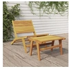 Image de Chaise de Jardin avec Repose-pieds Siège de Terrasse Meuble de Jardin Siège de Balcon Patio Meuble d'Extérieur Bois 319154