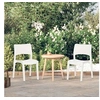 Image de Chaises de jardin lot de 2 Blanc Polypropylène