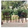 Image de Lot de 2 chaise en polypropylene empilable non pliable exterieur H. 82 cm marron