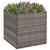 Image de Jardinière Gris 80x80x80 cm Résine tressée