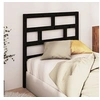 Image de Hoofdbord 81x4x100 cm massief grenenhout zwart814173
