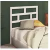 Image de Tête de lit Blanc 96x4x100 cm Bois massif de pin