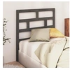 Image de Hoofdbord 106x4x100 cm massief grenenhout grijs814181