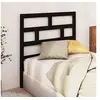 Image de Hoofdbord 106x4x100 cm massief grenenhout zwart814183