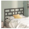 Image de Hoofdbord 146x4x100 cm massief grenenhout grijs814196