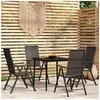 Image de Ensemble de Salle à Manger de Jardin 5 pcs Mobilier à Dîner Table et Chaises de Repas Meubles de Terrasse Patio 3099108