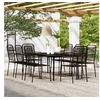 Image de Ensemble de salle à manger de jardin 9 pcs Noir