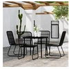 Image de Ensemble de Salle à Manger de Jardin 5 pcs Mobilier à Dîner Table et Chaises de Repas Meubles de Terrasse Patio 3099180