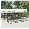 Image de Ensemble à dîner de jardin 7 pcs Noir Rotin PVC 3099213