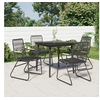 Image de Mobilier à Dîner de Jardin 5 pcs, Ensemble à Manger avec Table et Chaise, Ensemble de Salon, Meubles de Terrasse 3099216