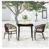 Image de Ensemble de salle à manger de jardin 5 pcs Marron 3099245