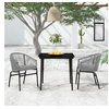 Image de Ensemble de salle à manger de jardin 3 pcs Gris 3099251