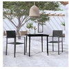 Image de Ensemble de Salle à Manger de Jardin 3 pcs Mobilier à Dîner Table et Chaises de Repas Meubles de Terrasse Patio 3099275