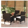 Image de Mobilier de Salle à Manger de Jardin 5 pcs Mobilier à Dîner Table et Chaises de Repas Meubles de Terrasse Patio 3099342