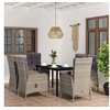 Image de Mobilier à Dîner d'Extérieur avec Coussins 7 pcs Ensemble de Salle à Manger de Patio Table et Chaises de Repas Jardin 3099362