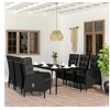 Image de Ensemble de Salle à Manger de Jardin avec Coussins 7 pcs Mobilier à Dîner Table et Chaises de Repas Meubles 3099368