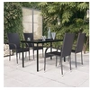 Image de Ensemble de salle à manger d'extérieur 5 pcs Noir 3099379