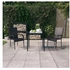 Image de Ensemble de Salle à Manger de Jardin 3 pcs Mobilier à Dîner Table et Chaises de Repas Meubles de Terrasse Patio 3099395