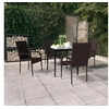 Image de Ensemble de Salle à Manger de Jardin 5 pcs Mobilier à Dîner Table et Chaises de Repas Meubles de Terrasse Patio 3099402