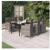 Image de Ensemble de Salle à Manger de Jardin avec Coussins 7 pcs Mobilier à Dîner Table et Chaises de Repas Meubles 3099435