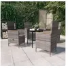 Image de Ensemble de salle à manger de jardin avec coussins 5 pcs Gris, 52 kg
