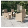 Image de Ensemble de Salle à Manger de Jardin avec Coussins 5 pcs Mobilier à Dîner Table et Chaises de Repas Meubles de 3099456