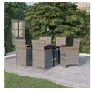 Image de Ensemble de Salle à Manger de Jardin avec Coussins 7 pcs Mobilier à Dîner Table et Chaises de Repas Meubles 3099463