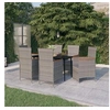 Image de Ensemble de Salle à Manger de Jardin avec Coussins 7 pcs Mobilier à Dîner Table et Chaises de Repas Meubles 3099469