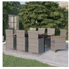 Image de Ensemble de Salle à Manger de Jardin avec Coussins 9 pcs Mobilier à Dîner Table et Chaises de Repas 3099470