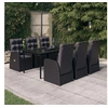 Image de Ensemble de Salle à Manger de Jardin avec Coussins 7 pcs Mobilier à Dîner Table et Chaises de Repas Meubles 3099483