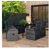 Image de Ensemble de Salle à Manger de Jardin et Coussins 7 pcs Mobilier à Dîner Table et Chaises de Repas Meubles de Terrasse 3099497