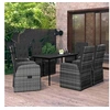 Image de Ensemble de Salle à Manger de Jardin avec Coussins 7 pcs Mobilier à Dîner Table et Chaises de Repas Meubles 3099501