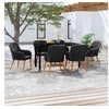 Image de Ensemble de Salle à Manger de Jardin avec Coussins 7 pcs Mobilier à Dîner Table et Chaises de Repas Meubles 3099508