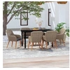 Image de Ensemble de Salle à Manger de Jardin avec Coussins 7 pcs Mobilier à Dîner Table et Chaises de Repas 3099514