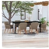 Image de Ensemble de Salle à Manger de Jardin avec Coussins 7 pcs Mobilier à Dîner Table et Chaises de Repas Meubles 3099515