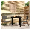 Image de Ensemble de salle à manger de jardin 3 pcs Gris 3099583