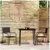 Image de Ensemble de Salle à Manger de Jardin 3 pcs Mobilier à Dîner Table et Chaises de Repas Meubles de Terrasse Patio 3099589