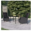 Image de Ensemble de Salle à Manger de Jardin 3 pcs Mobilier à Dîner Table et Chaises de Repas Meubles de Terrasse Patio 3099655