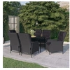 Image de Ensemble de Salle à Manger de Jardin 7 pcs Mobilier à Dîner Table et Chaises de Repas Meubles de Terrasse Patio 3099658