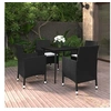 Image de Mobilier à Dîner de Jardin Coussins 5 pcs Ensemble de Salle à Manger de Patio Table et Chaises de Repas Extérieur 3099728