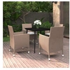 Image de 5-delige Tuinset met kussens poly rattan en glas3099752