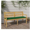 Image de Banc Batavia avec coussin vert 150 cm Bois de teck massif 3100831