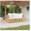 Image de Canapés d'Angle de Jardin avec Coussins 2 pcs, Sièges avec Dossier, Meubles de Terrasse Patio Extérieur, Moderne, 3100863