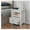 Image de Table de chevet Blanc 40x35x49 cm Bois de pin massif