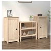 Image de Buffets 2 pcs 39x35x80 cm bois massif de pin