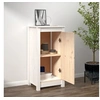 Image de Buffet blanc 39x35x80 cm bois massif de pin