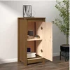 Image de Buffet marron miel 39x35x80 cm bois massif de pin